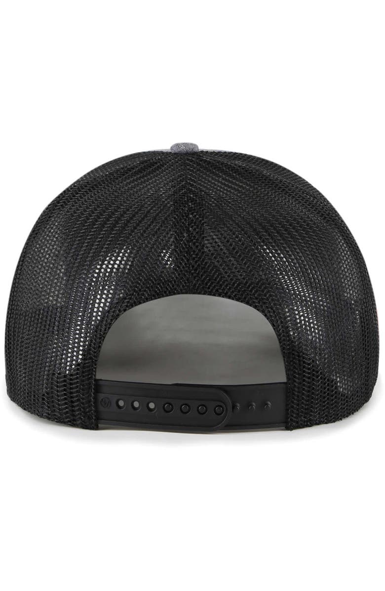 '47 Men's '47 Charcoal West Virginia Mountaineers Carbon Trucker Adjustable Hat, Alternate, color, 