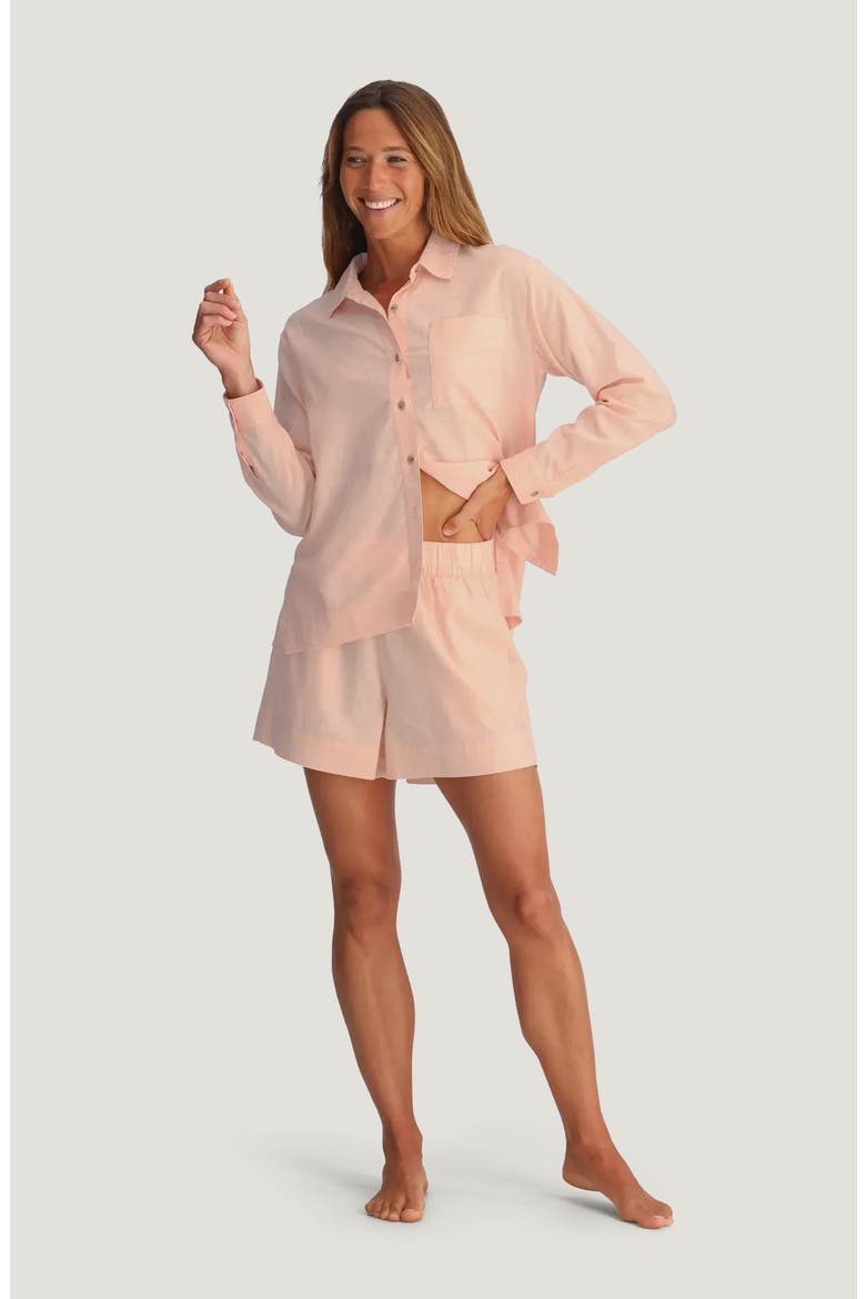 Sullivans Button-Up Shirt, Alternate, color, LIGHT CORAL