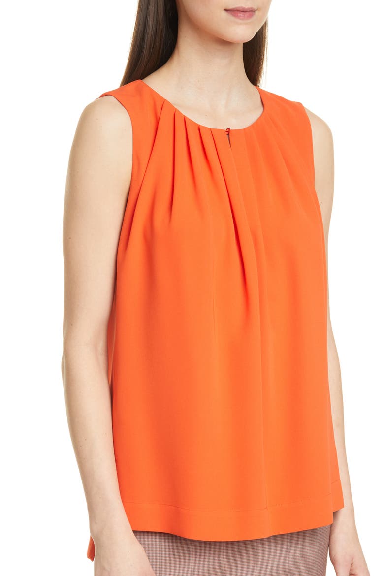 Irvetta Sleeveless Blouse, Alternate, color, FIERY ORANGE
