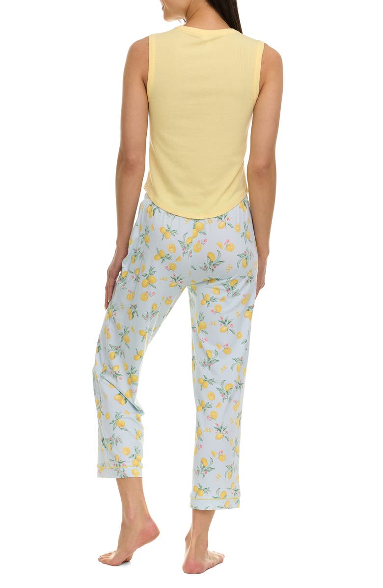 Flora By Flora Nikrooz Imani 3-Piece Capri Pajama Set, Alternate, color, Aqua