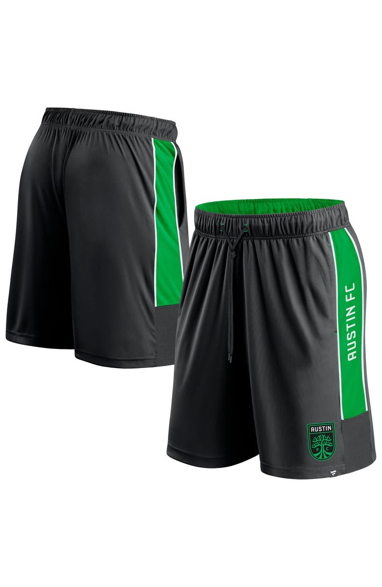 FANATICS Men's Fanatics Branded Black Austin FC Corner Kick Shorts, Alternate, color, Black