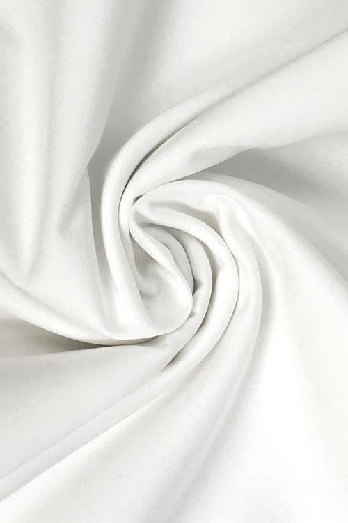 Bedvoyage Melange Viscose Cotton Blend Breathable Bed Sheets In Snow