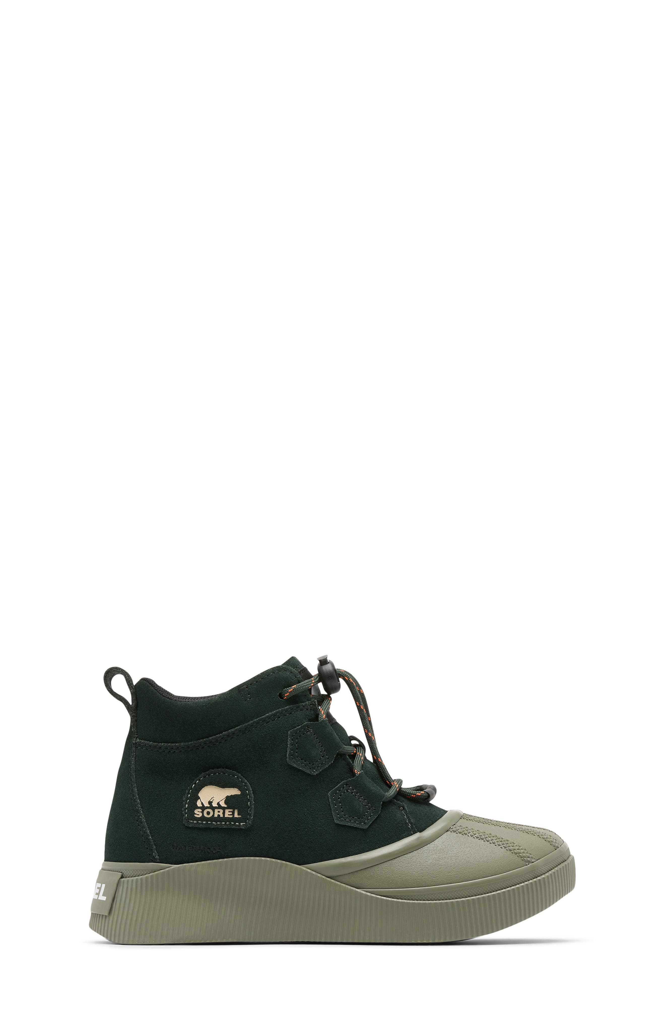 Kids' Out N About IV Strap Waterproof Boot, Alternate, color, DEEP WOODS/ STONE GREEN