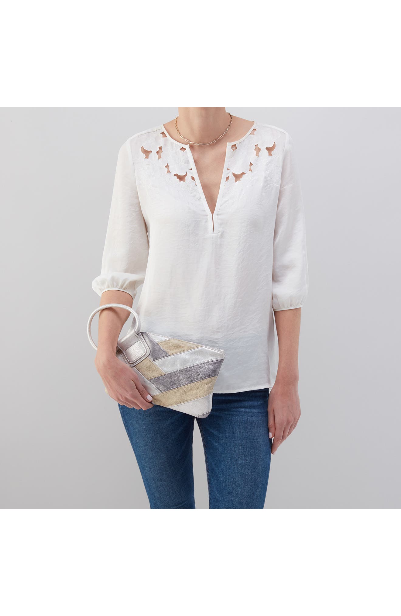 HOBO Sable Leather Clutch, Alternate, color, 