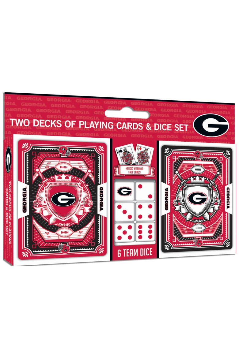 Georgia Bulldogs Playing Cards & Dice, Main, color, Multicolor