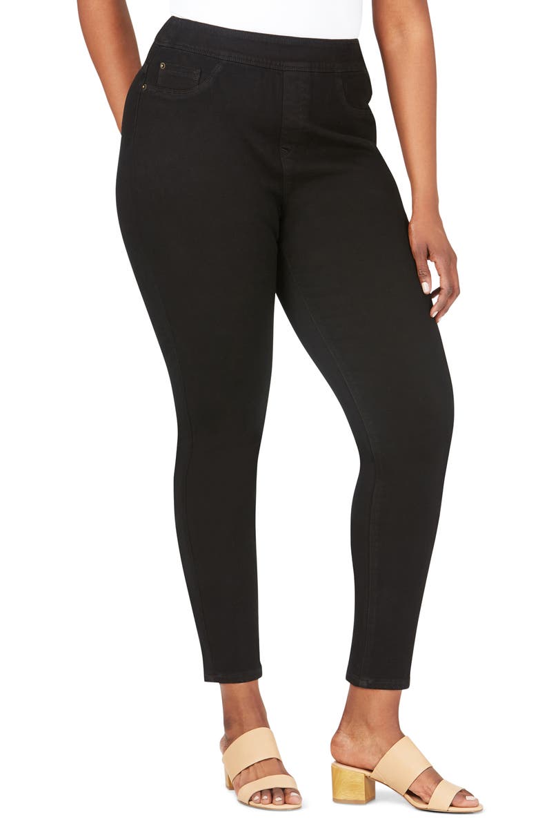 Foxcroft Uptown High Waist Slim Leg Pull-On Stretch Pants, Main, color,