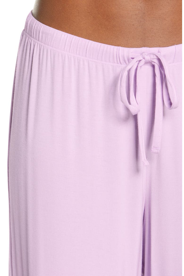 Moonlight Crop Pajamas, Alternate, color, PURPLE BLOOM