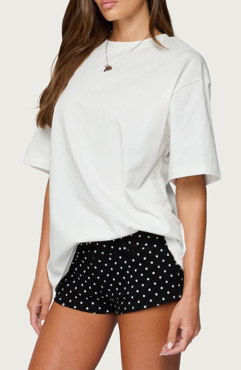 EDIKTED Devan Oversize Cotton T-Shirt, Alternate, color, White