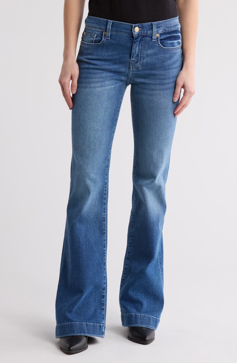 7 For All Mankind Dojo Tonal Wide Leg Jeans, Main, color, Almost Love