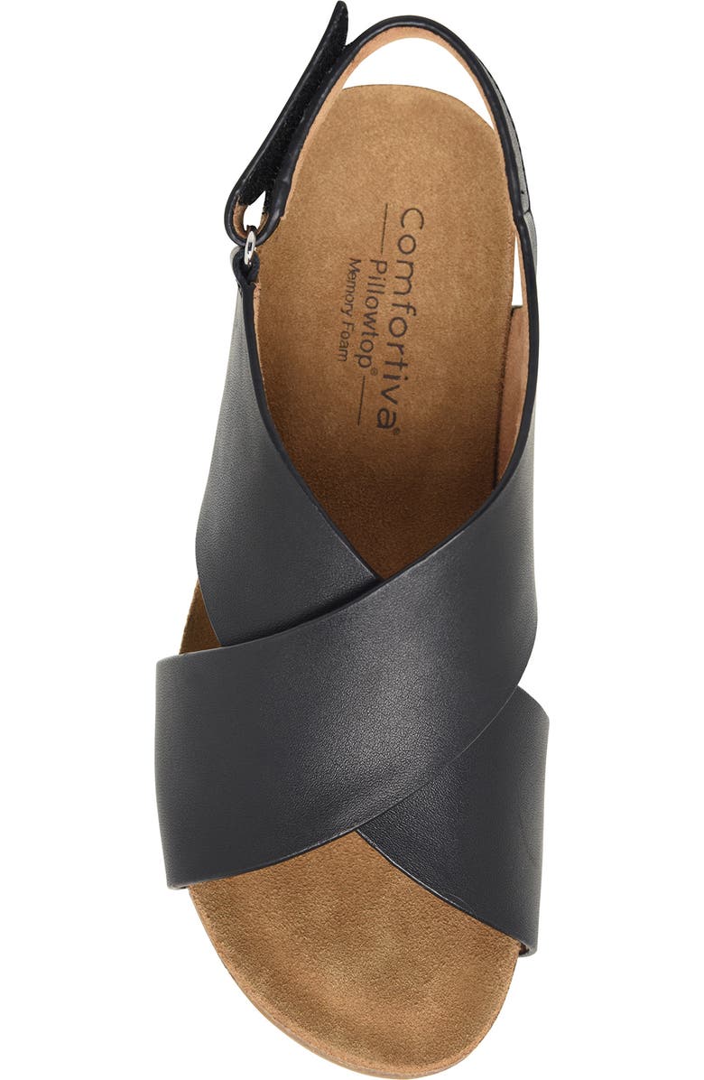 Comfortiva Eva Slingback Sandal, Alternate, color, Black
