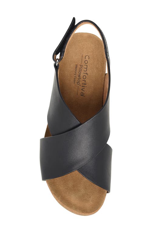 Comfortiva Eva Slingback Sandal In Black