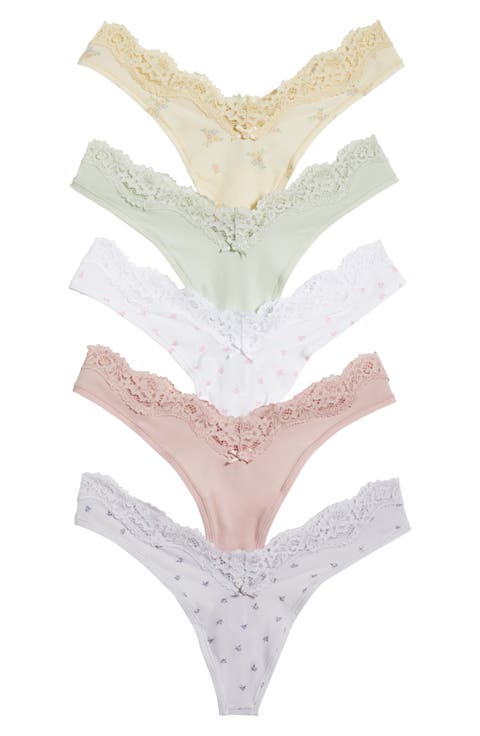 Fits Everybody 5-Pack Dipped Thongs (Regular & Plus)