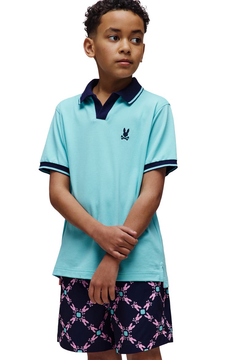 Kids' Christiano Johnny Collar Polo, Alternate, color, ANTIGUA SAND