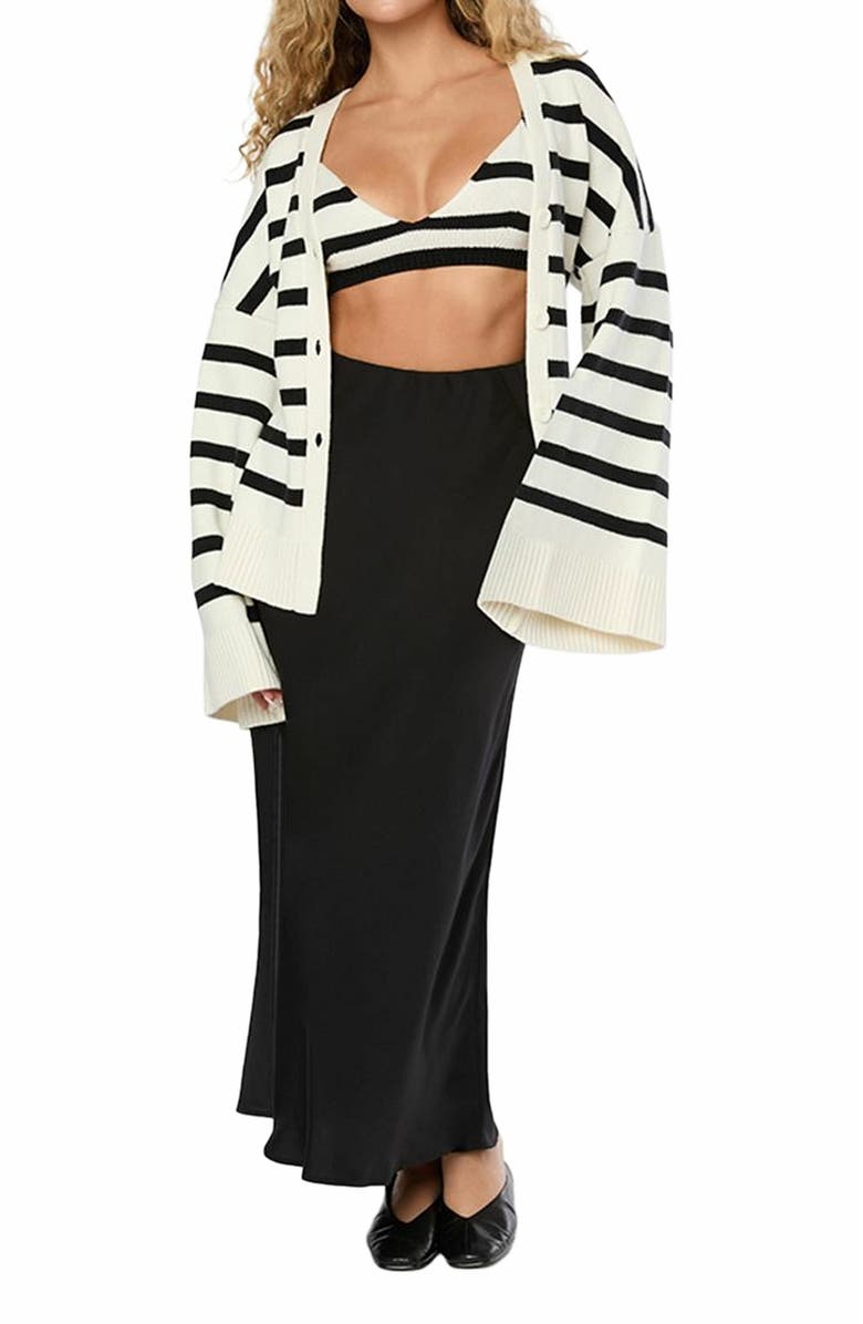 WeWoreWhat Cinched Waist Cardigan, Alternate, color,