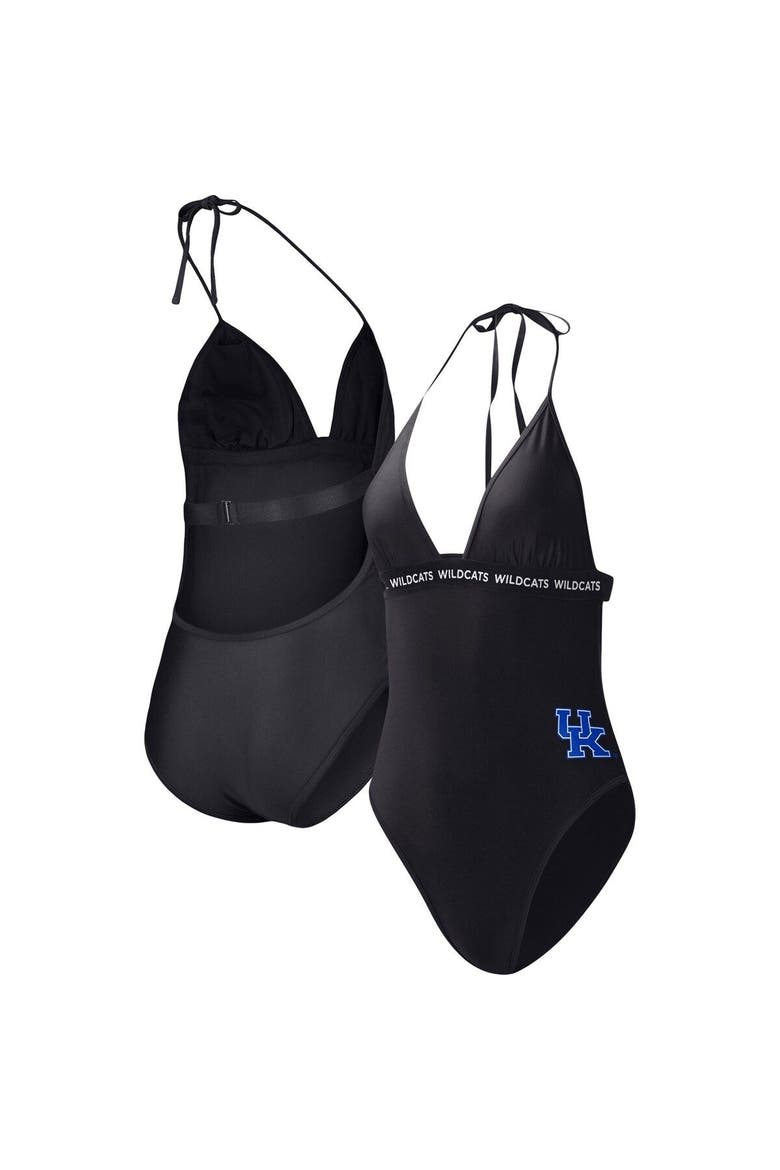 Women's G-III 4Her by Carl Banks Black Kentucky Wildcats Full Count One-Piece Swimsuit, Main, color, Black