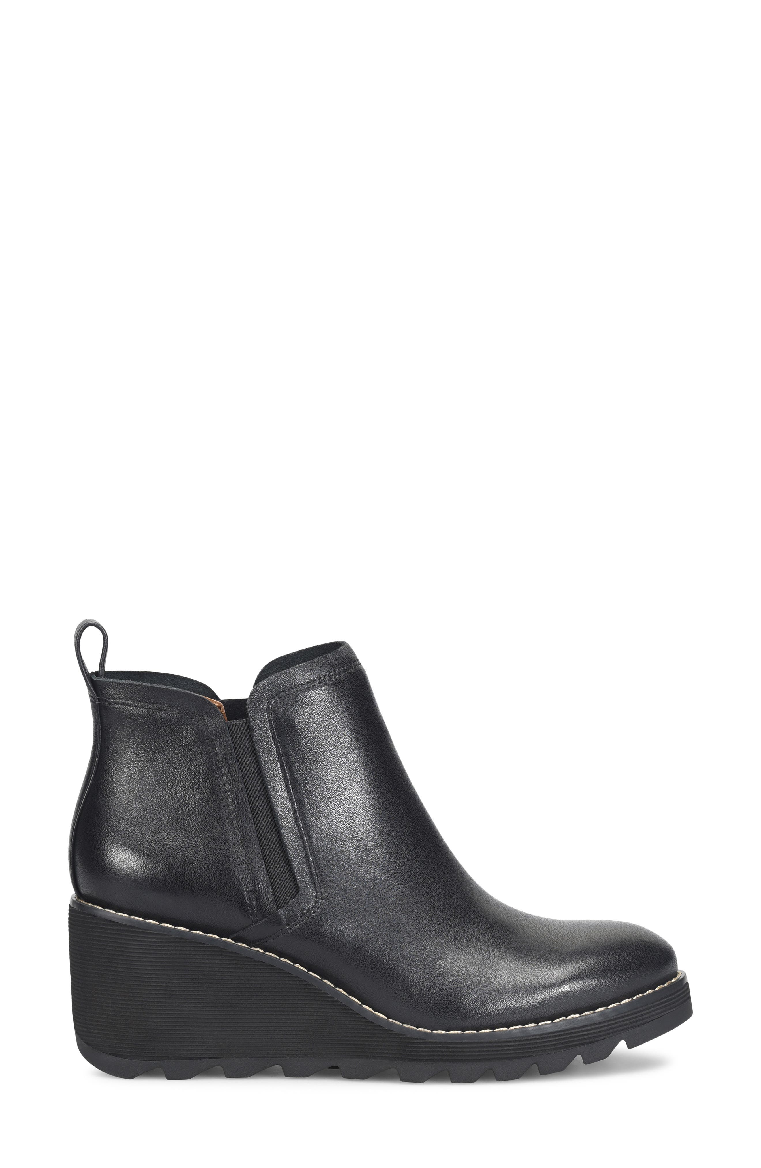 Söfft Emma Wedge Boot, Alternate, color, Black