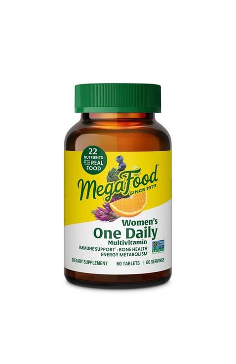 One Daily Multivitamin for Women for Energy Metabolism & Immune Support, Vegetarian, 60 Tablets
