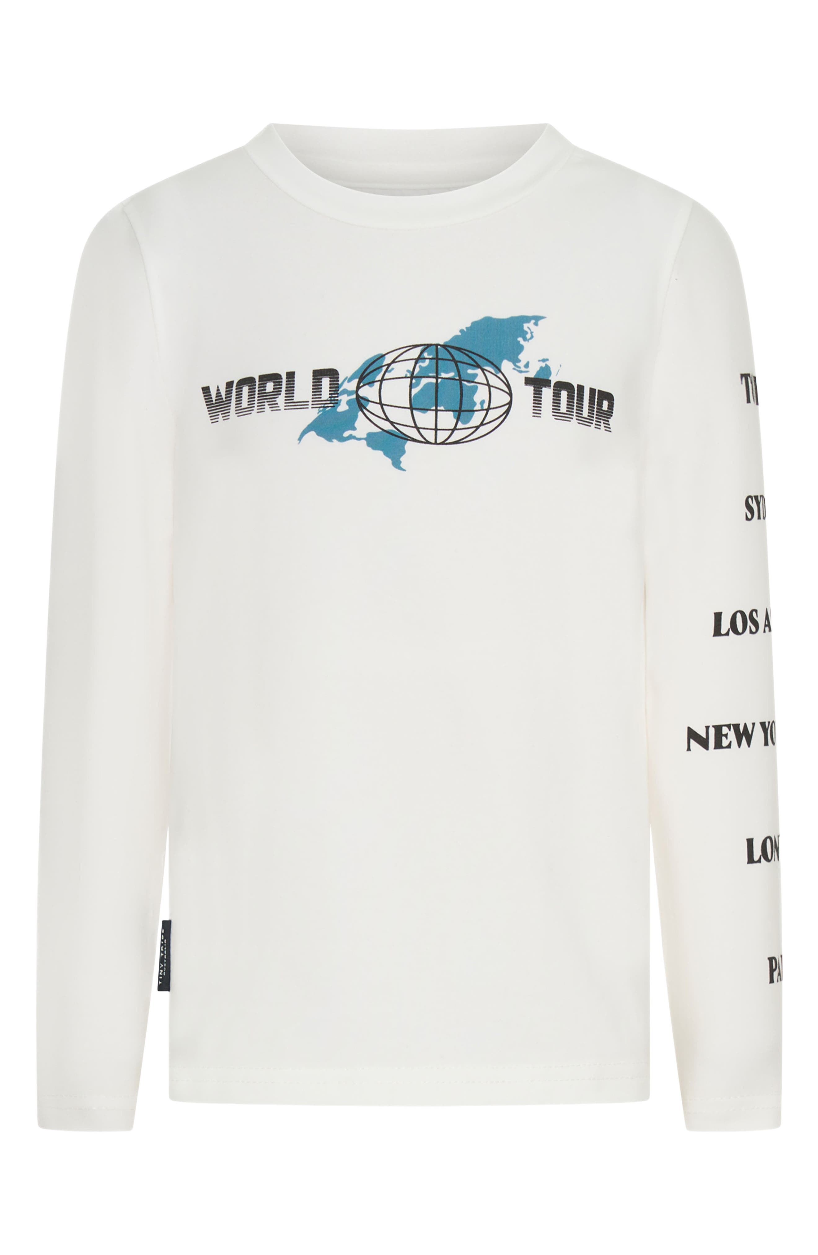 TINY TRIBE Kids' World Tour Long Sleeve Graphic T-Shirt