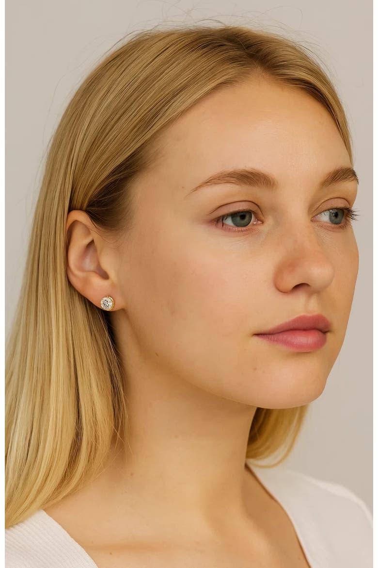 Emma Timeless Sparkle Crystal Stud Earrings, Alternate, color, Silver