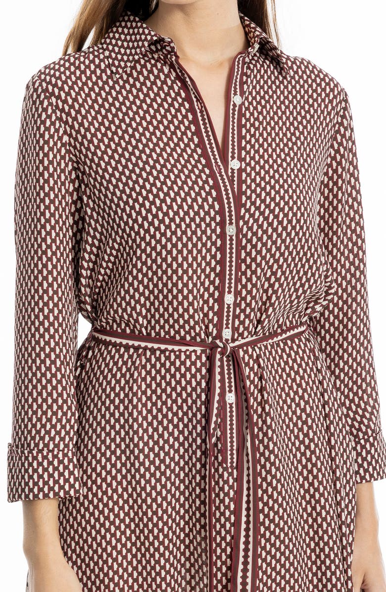 MAX STUDIO Cuffed Sleeve Midi Shirtdress, Alternate, color, 