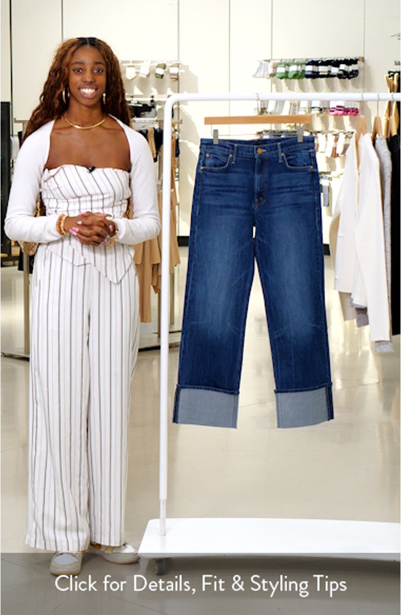 The Checkerboard Duster Flood Cuff Jeans, sales video thumbnail