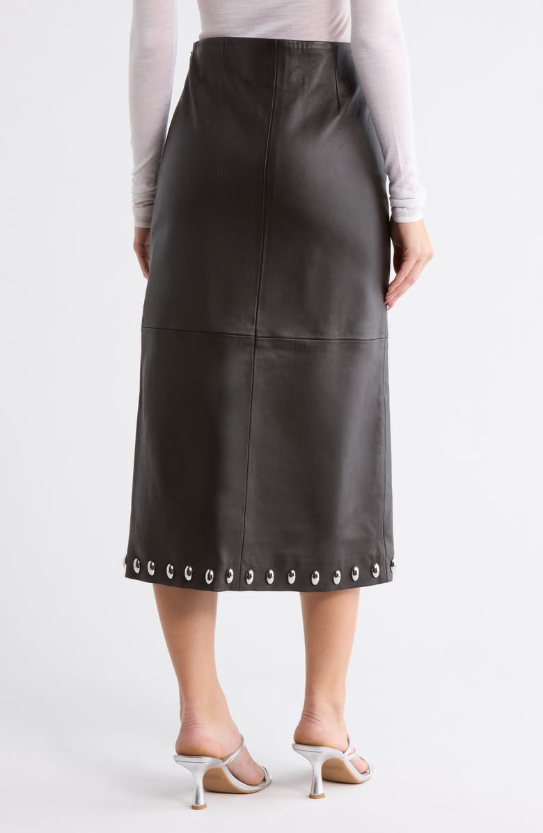 A.L.C. Naomi Stud Leather Skirt, Alternate, color, 