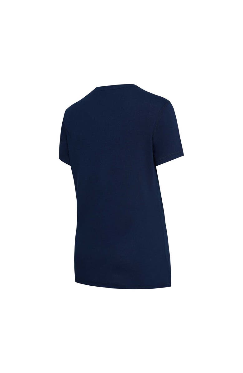 CONCEPTS SPORT Women's Concepts Sport Navy/Gold Milwaukee Brewers Arctic T-Shirt & Flannel Pants Sleep Set, Alternate, color, 