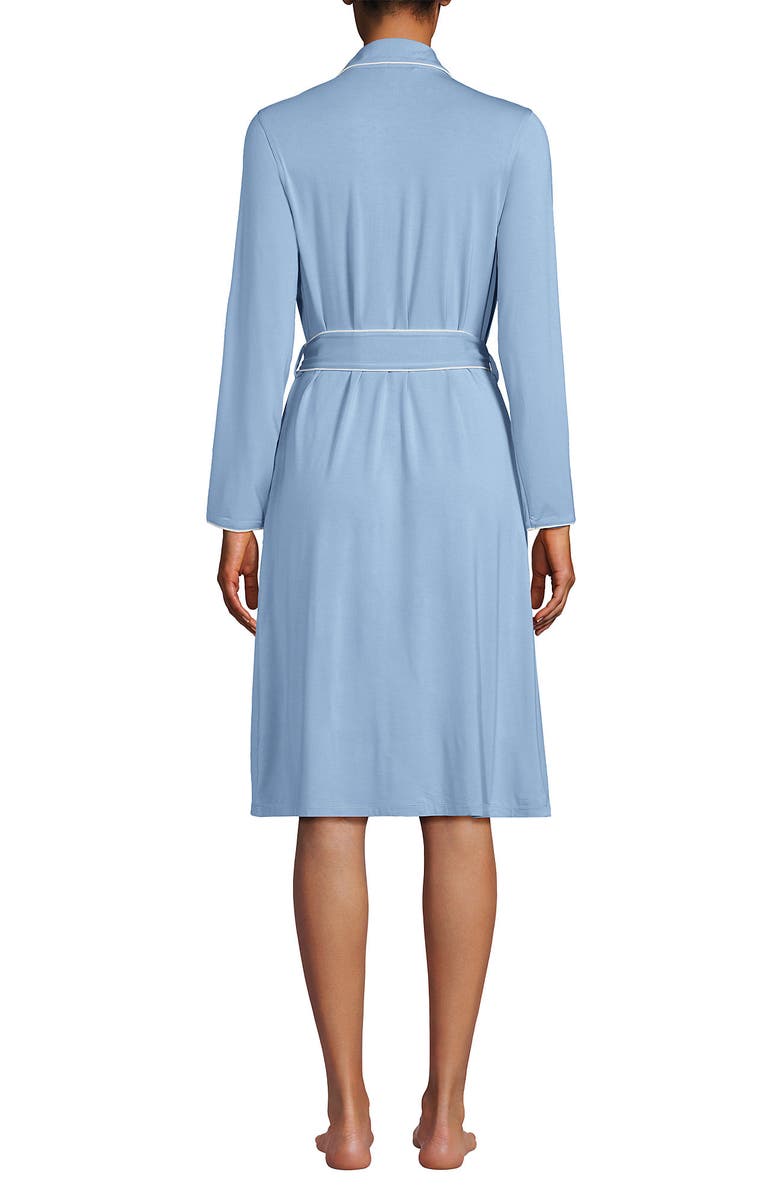 Lands' End Cooling Robe with Piping, Alternate, color, 