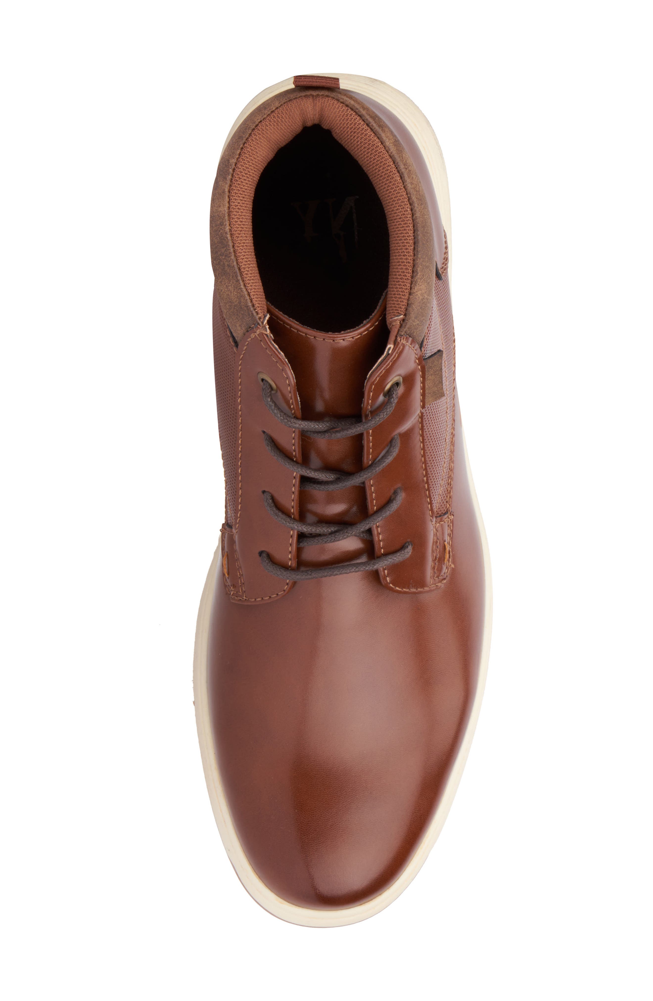 NEW YORK AND COMPANY Darren High Top Sneaker, Alternate, color, Cognac