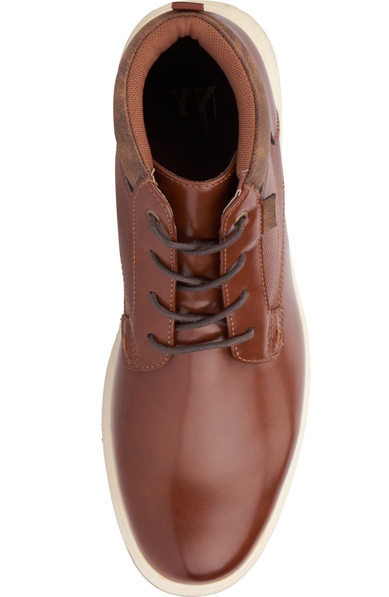 NEW YORK AND COMPANY Darren High Top Sneaker, Alternate, color, Cognac