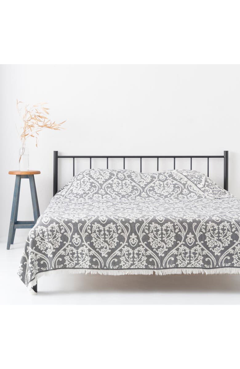 Olive & Linen Simla Blanket, Alternate, color, 