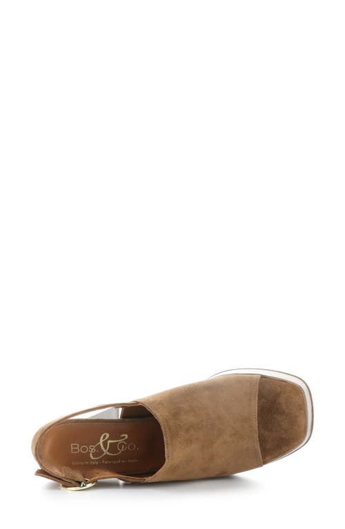 Bos. & Co. Farin Slingback Platform Sandal In Earth