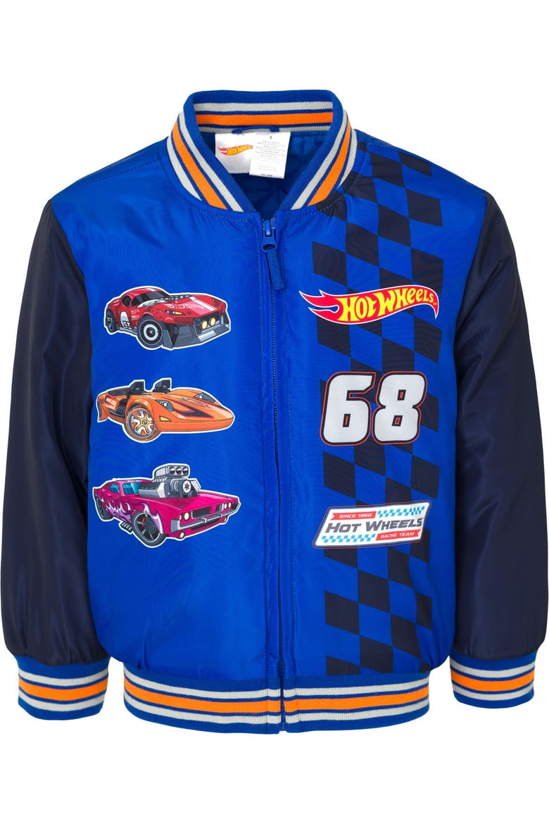 Full-Zip Bomber Jacket, Main, color, Navy Royal Blue