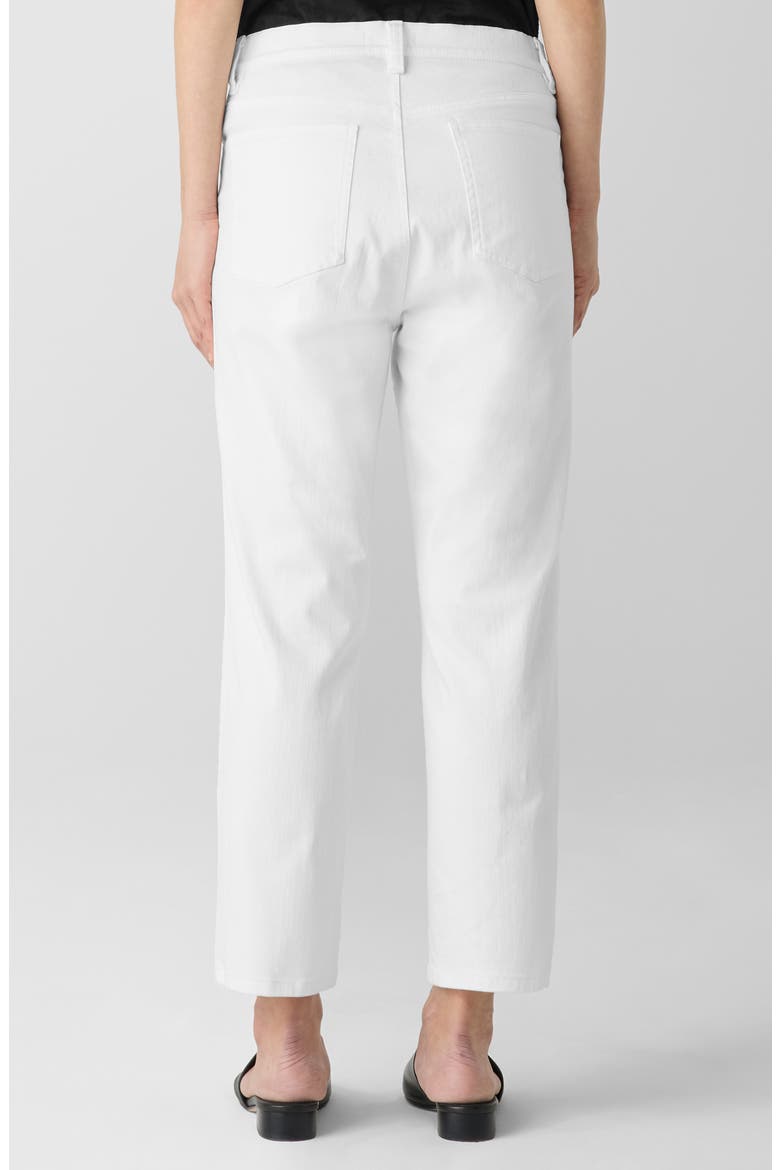 High Waist Crop Straight Leg Jeans, Alternate, color, WHITE