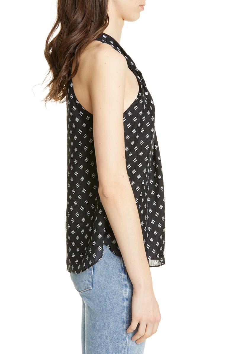 Joie Lisie Twist Neck Silk Top, Alternate, color, 