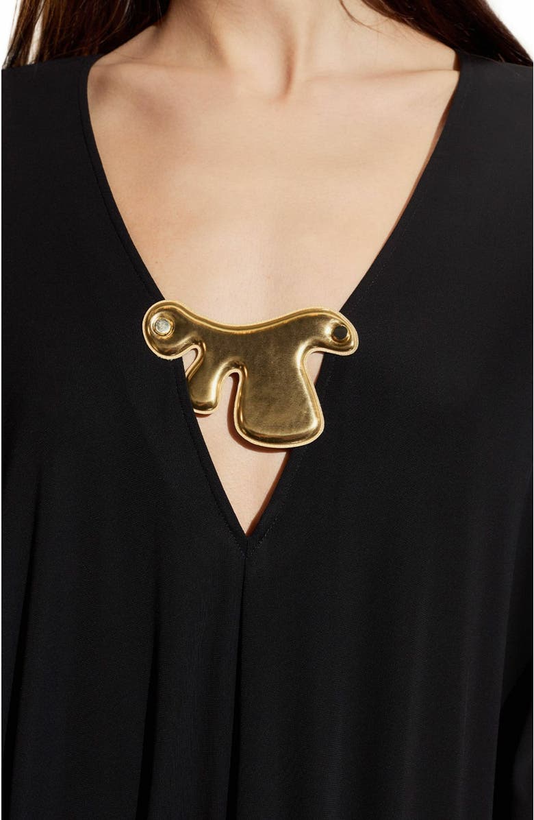 Cynthia Rowley Calypso Kaftan, Alternate, color, Black