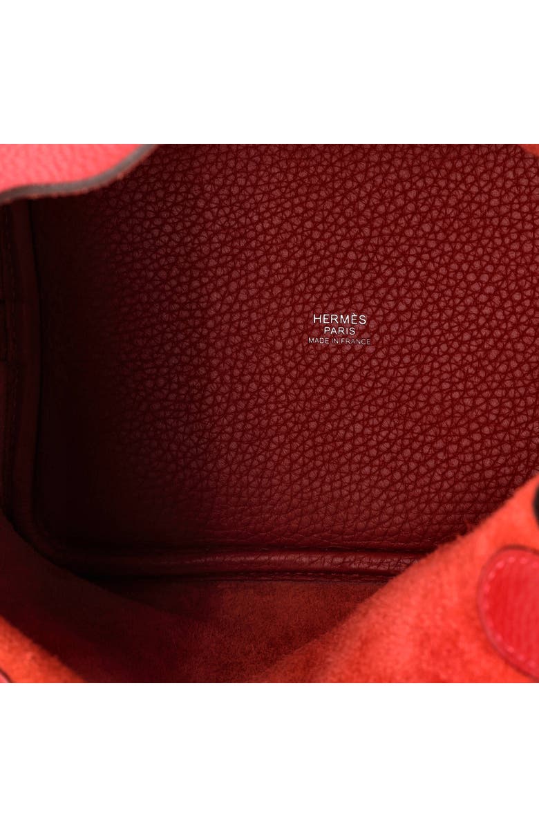 Pre-Owned Hermes Picotin Lock Bag Clemence PM, Alternate, color, Rouge Casaque