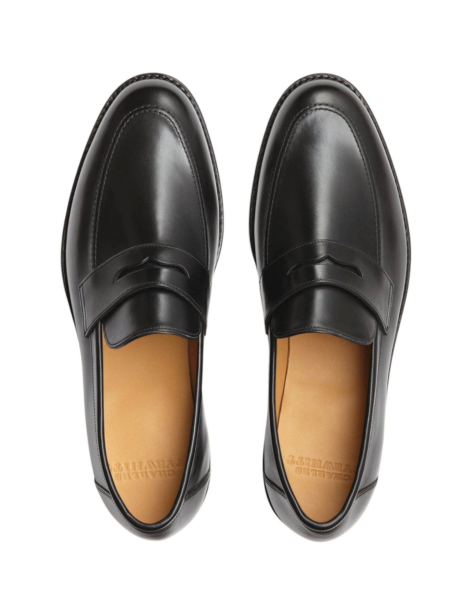 Leather Penny Loafer, Alternate, color, Black