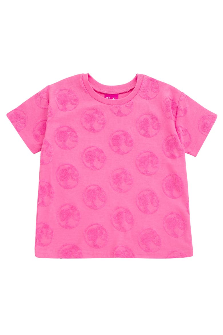 Loop Terry T-Shirt & Shorts Set, Alternate, color, Pink