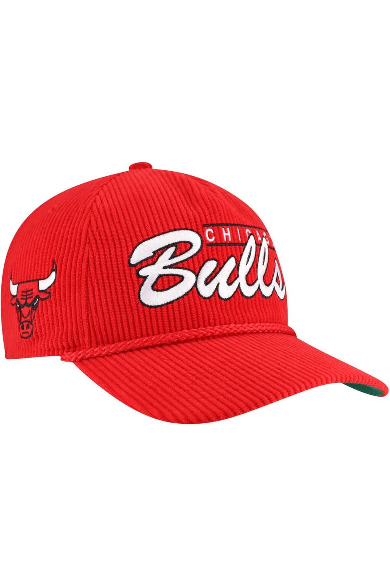 Men's '47  Red Chicago Bulls Double Header Sidepatch Cord Hitch Adjustable Hat, Main, color, Red