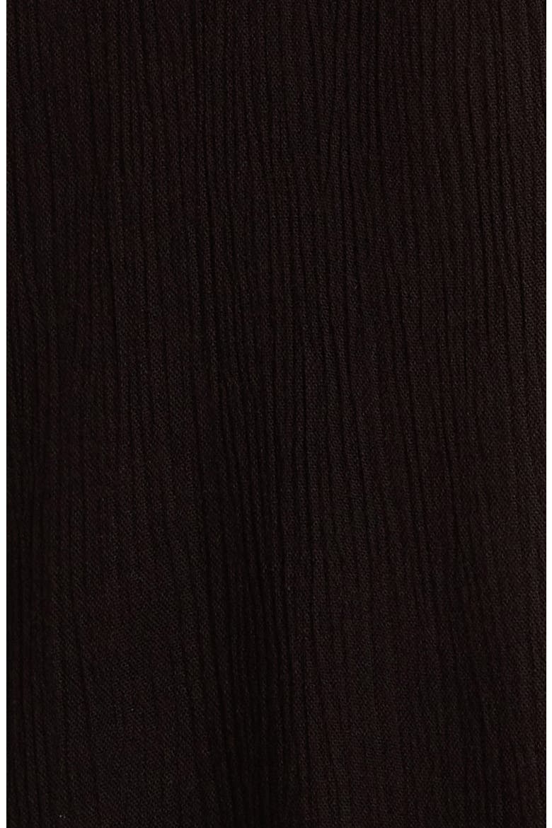 Tie Front Cover-Up Maxi Dress, Alternate, color, BLACK