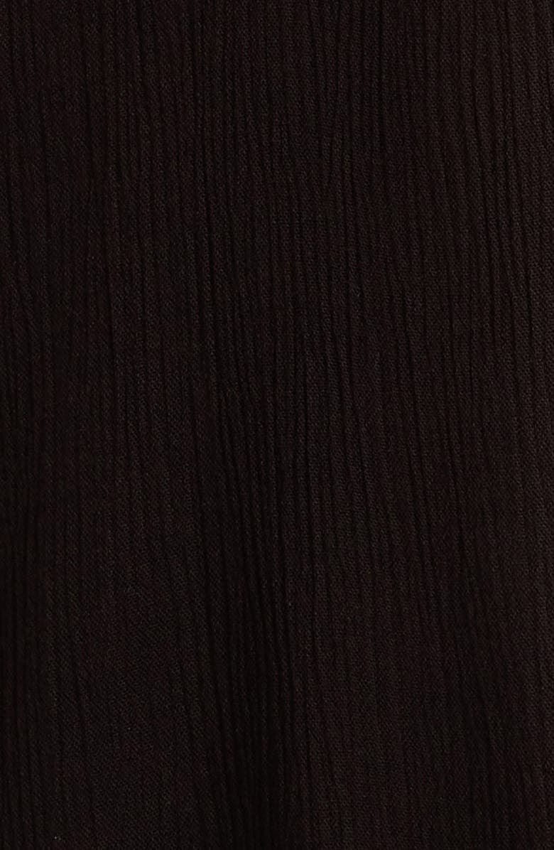 Elan Tie Front Cover-Up Maxi Dress, Alternate, color, Black