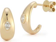 Dana Rebecca Designs Mikaela Estelle Diamond Huggie Hoop Earrings