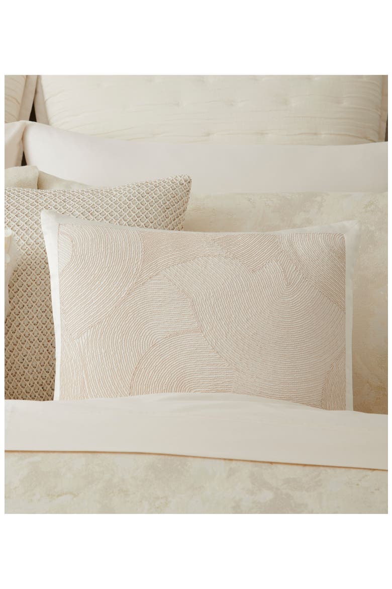 Cord Swirl Accent Pillow, Alternate, color, IVORY