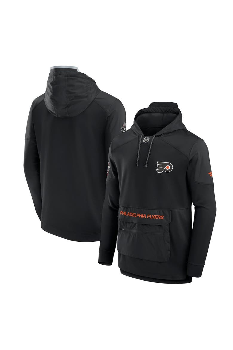 Men's Fanatics Branded Black Philadelphia Flyers 2024 NHL Stadium Series Authentic Pro Fleece Pullover Hoodie, Main, color, Black