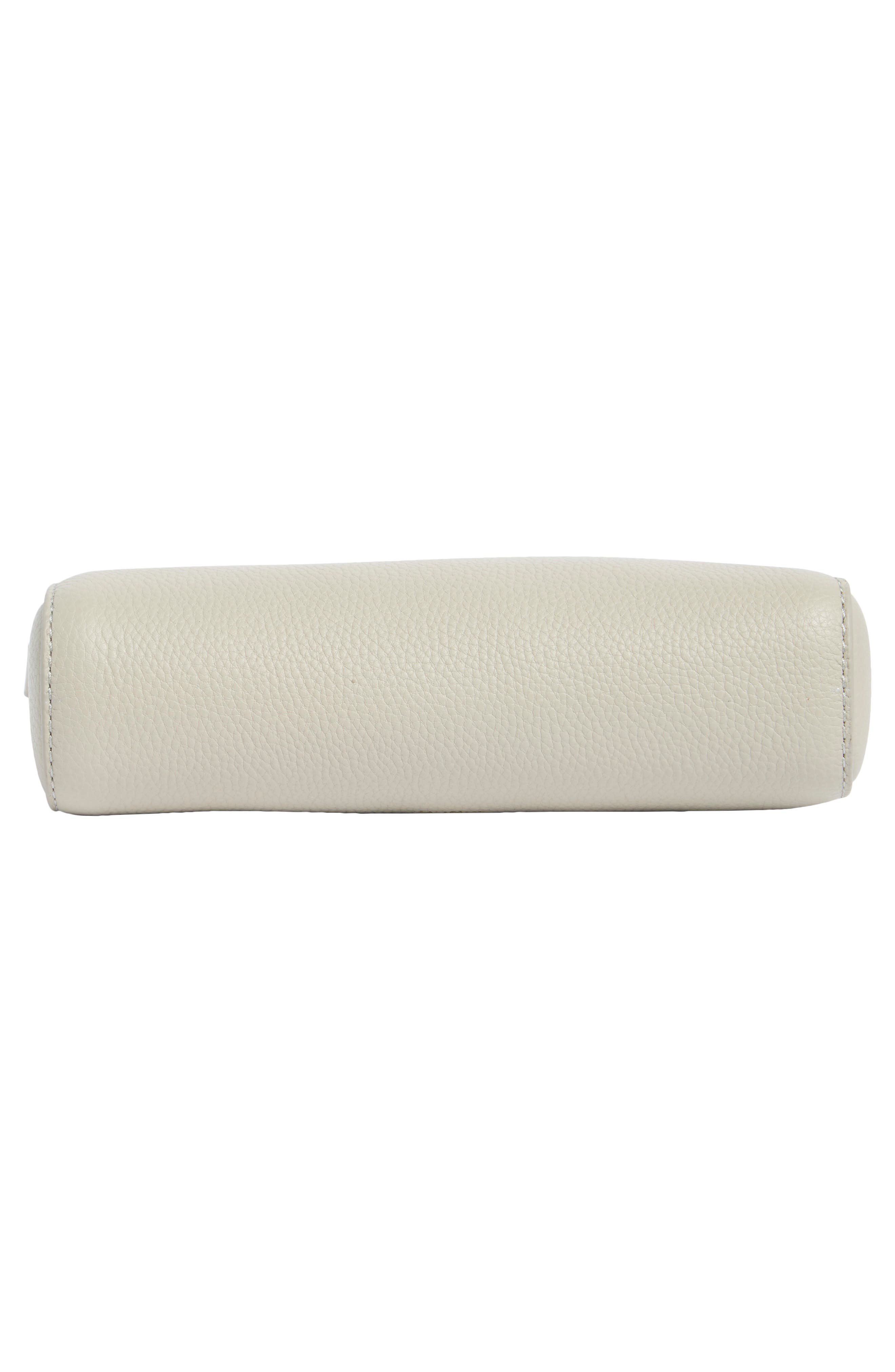 Vince Smyrna Pebble Leather Wallet on Strap, Alternate, color, Dove
