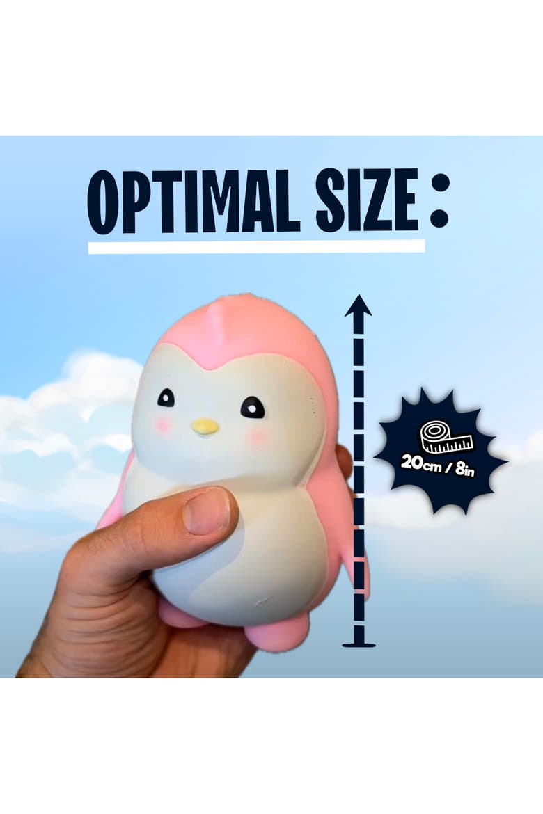 Monkeworld Pudgy Penguin Fidget Toy Pink, Plush, Stress Relief, Alternate, color, Pink