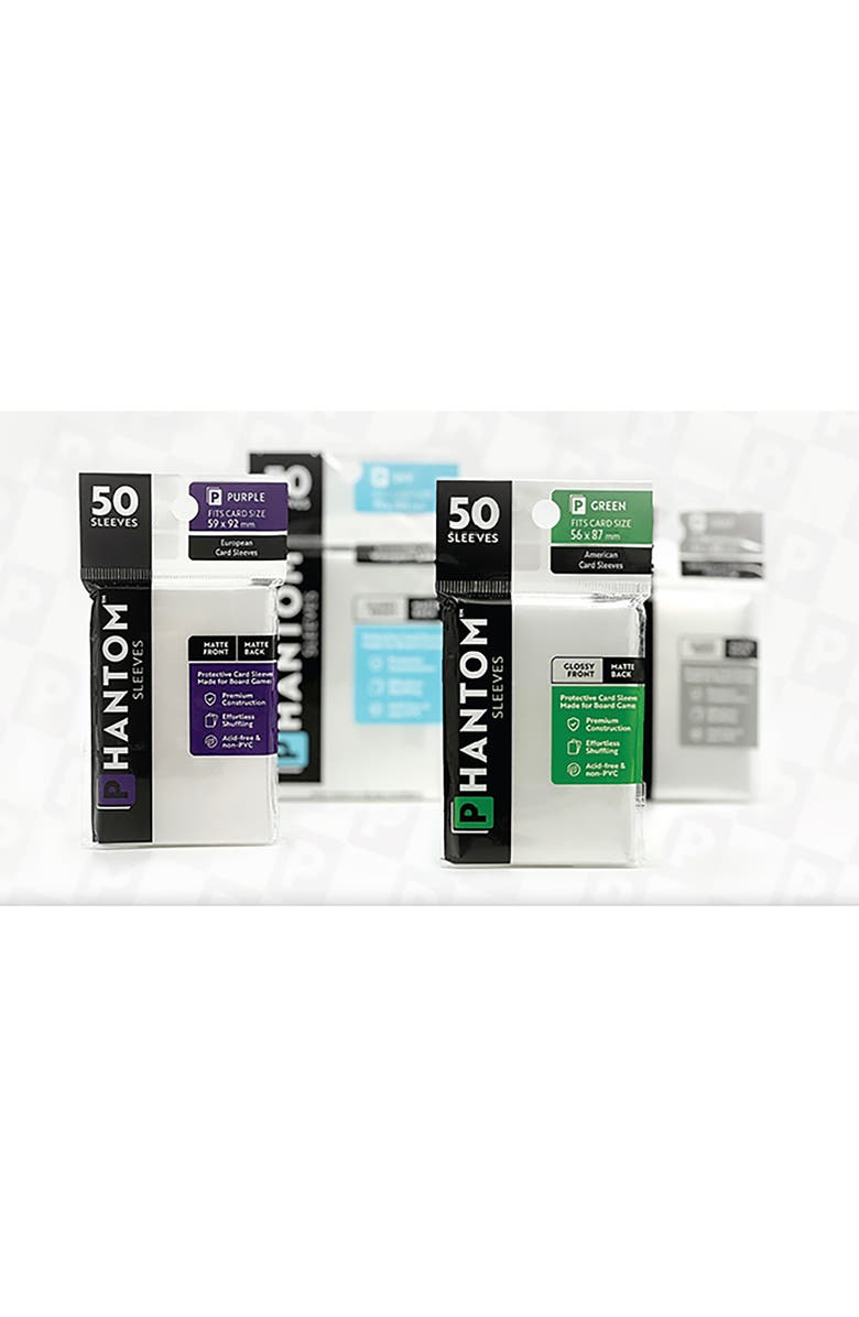 Phantom Sleeves Sky Size 75 X 105Mm Matte Front/Back 50 Pack, Alternate, color, Multicolored