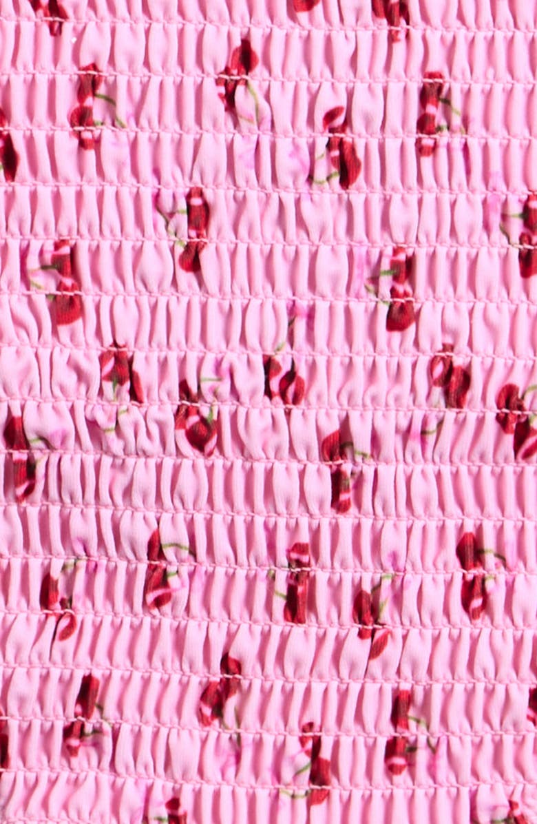 Ava & Yelly Kids' Cherry Smocked Two-Piece Swimsuit, Alternate, color,