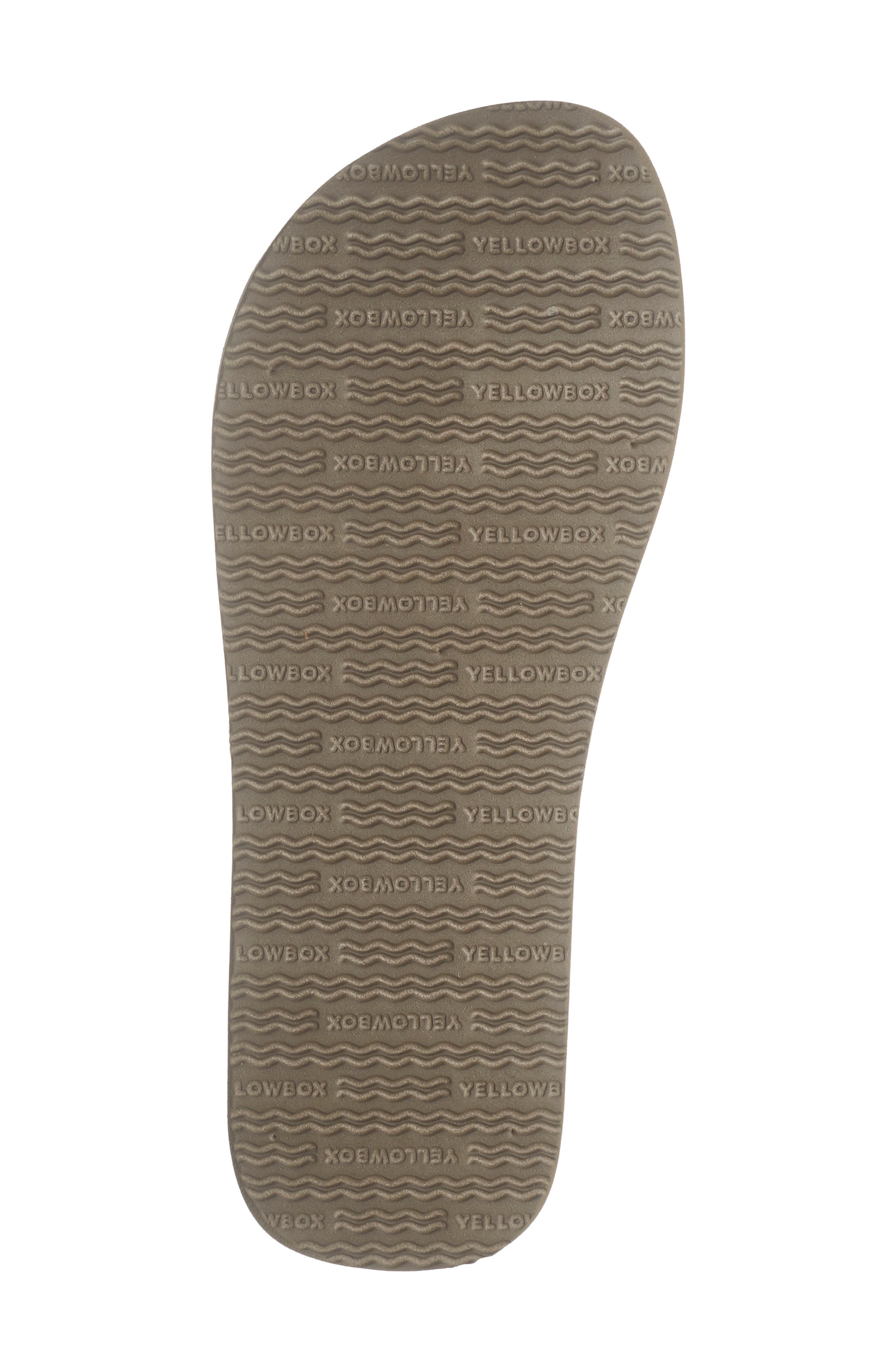Yellow Box Premium Jello Platform Flip Flop, Alternate, color, Rich Taupe